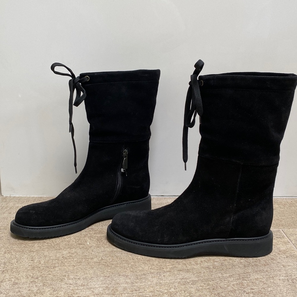 Brand New Aquatalia Black Suede Boots